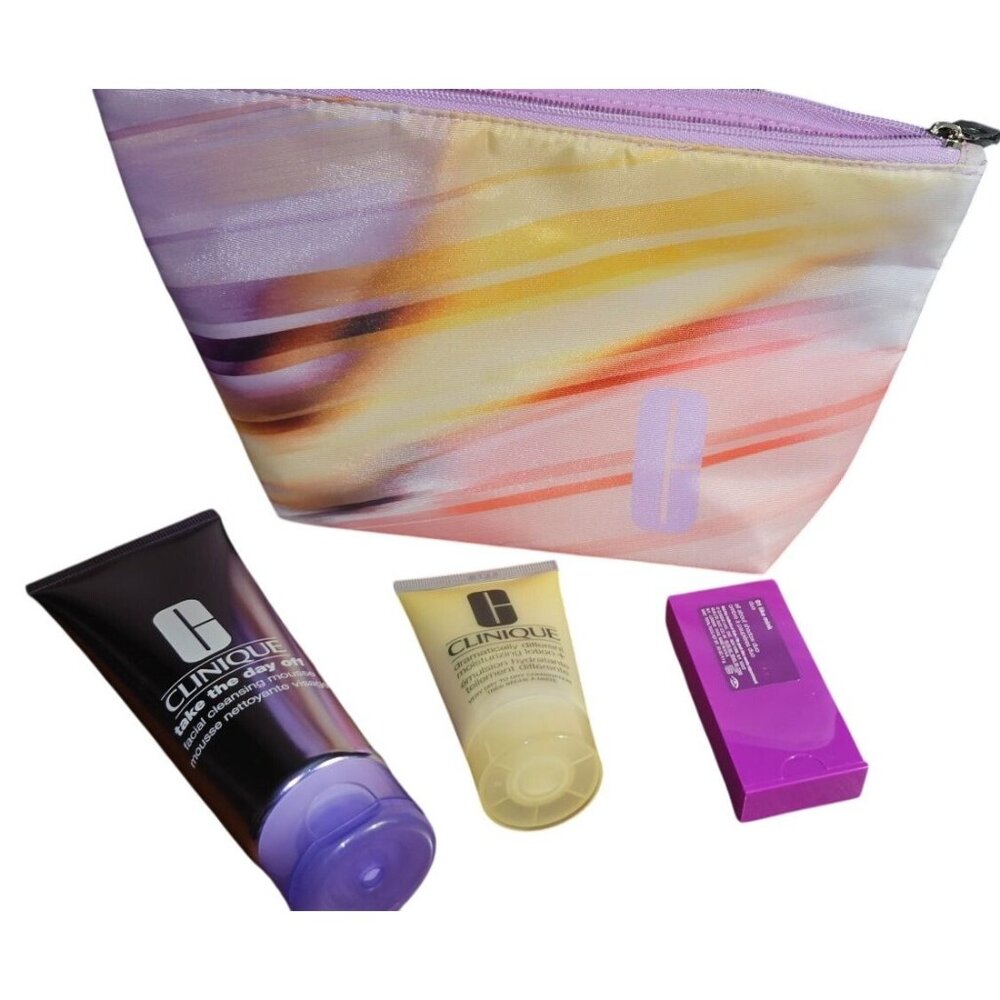 4‎ pc Clinique Take The Day Off, Dramatically Different Lotion, Eye shadow &amp;
